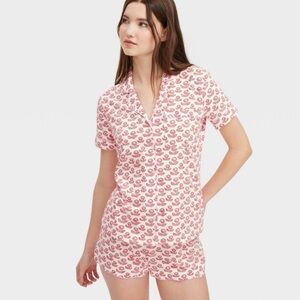 Target Roller Rabbit pajamas set red floral women’s large